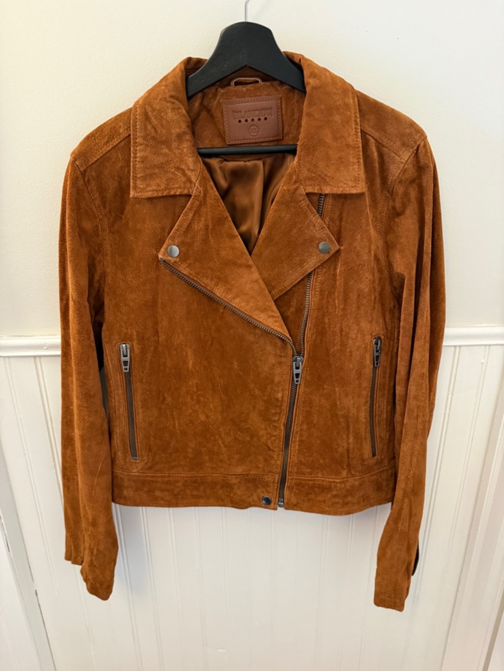 BlankNYC Suede Moto Jacket - Brown